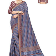 Daily Wear Cotton Saree with Blouse Piece for Premium Ethnic and Traditional Wear | ANT-MUSKAN PURE SILK