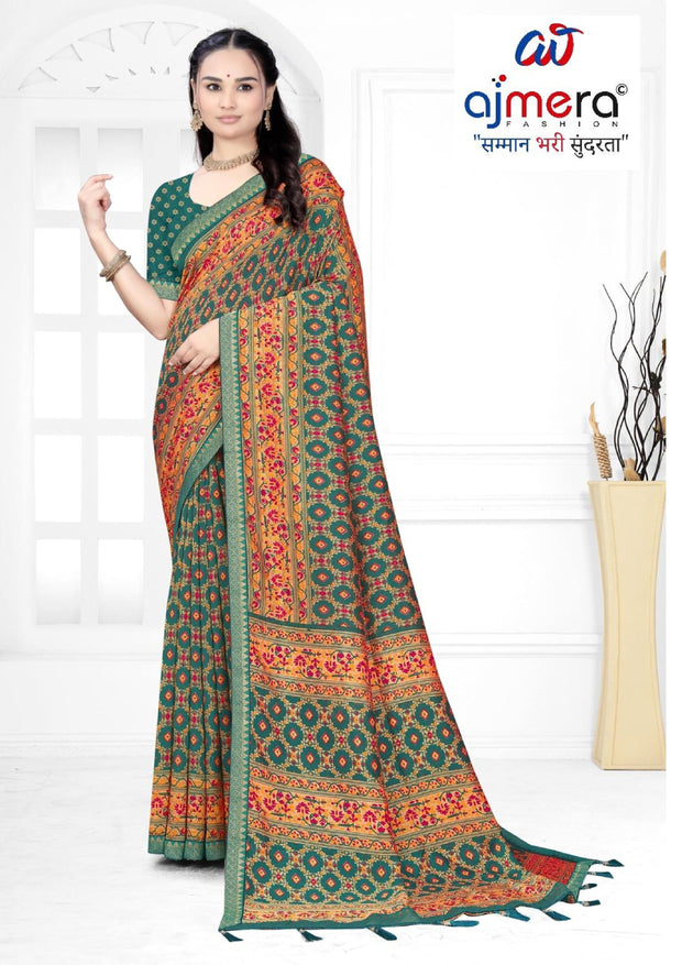 Vichitra Print Loose Saree with Blouse for Premium Ethnic and Traditional Wear | TTS-AKSARA VOL-39
