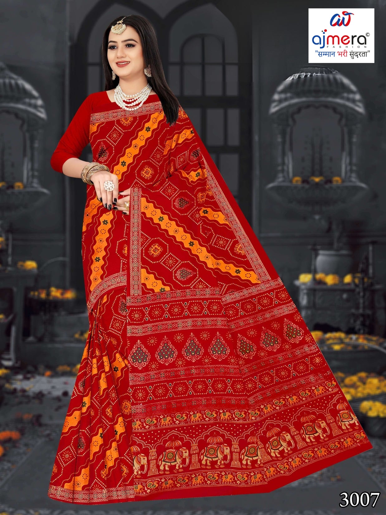 Daily Wear Cotton Saree with Without Blouse for Premium Ethnic and Traditional Wear | DS-KAILASHPATI