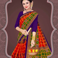 Fancy Cotton Saree with Without Blouse for Premium Ethnic and Traditional Wear | DS-5G