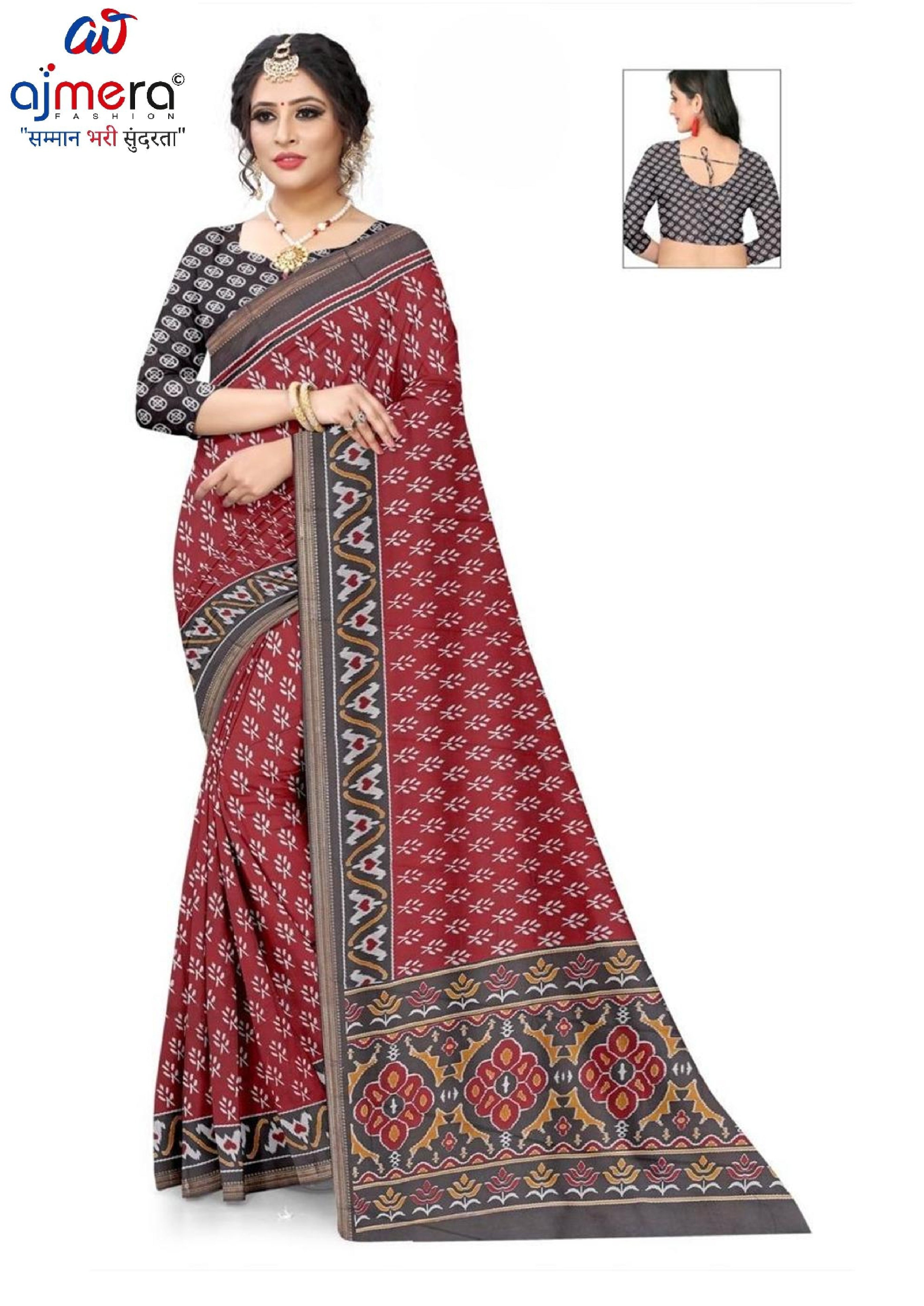 Daily Wear Cotton Saree with Blouse Piece for Premium Ethnic and Traditional Wear | ANT-MUSKAN PURE SILK