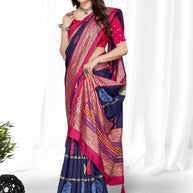 Premium Printed Saree with Matching Blouse Piece for Ethnic Elegance  | VER-BANJARAN-43342