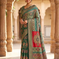 Designer Printed Saree with Blouse Piece for Special Occasions | SSR-FOCUS