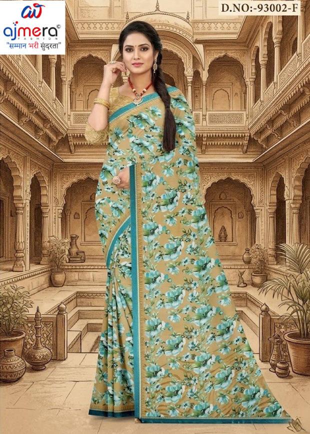 Trendy Printed Saree without Blouse for Women’s Ethnic Wardrobe | GLC-WOMEN OF INDIA