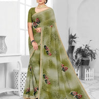 Graceful Printed Saree with Blouse Piece for Modern Ethnic Fashion  | GPT-BIJLI-3