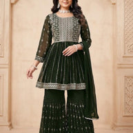 Elegant Georgette Designer Party Wear Gown for Women | KTX-4380