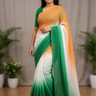 Exclusive Printed Saree with Blouse Piece for Elegant Ethnic Look  | YDP-HINDUSTAN