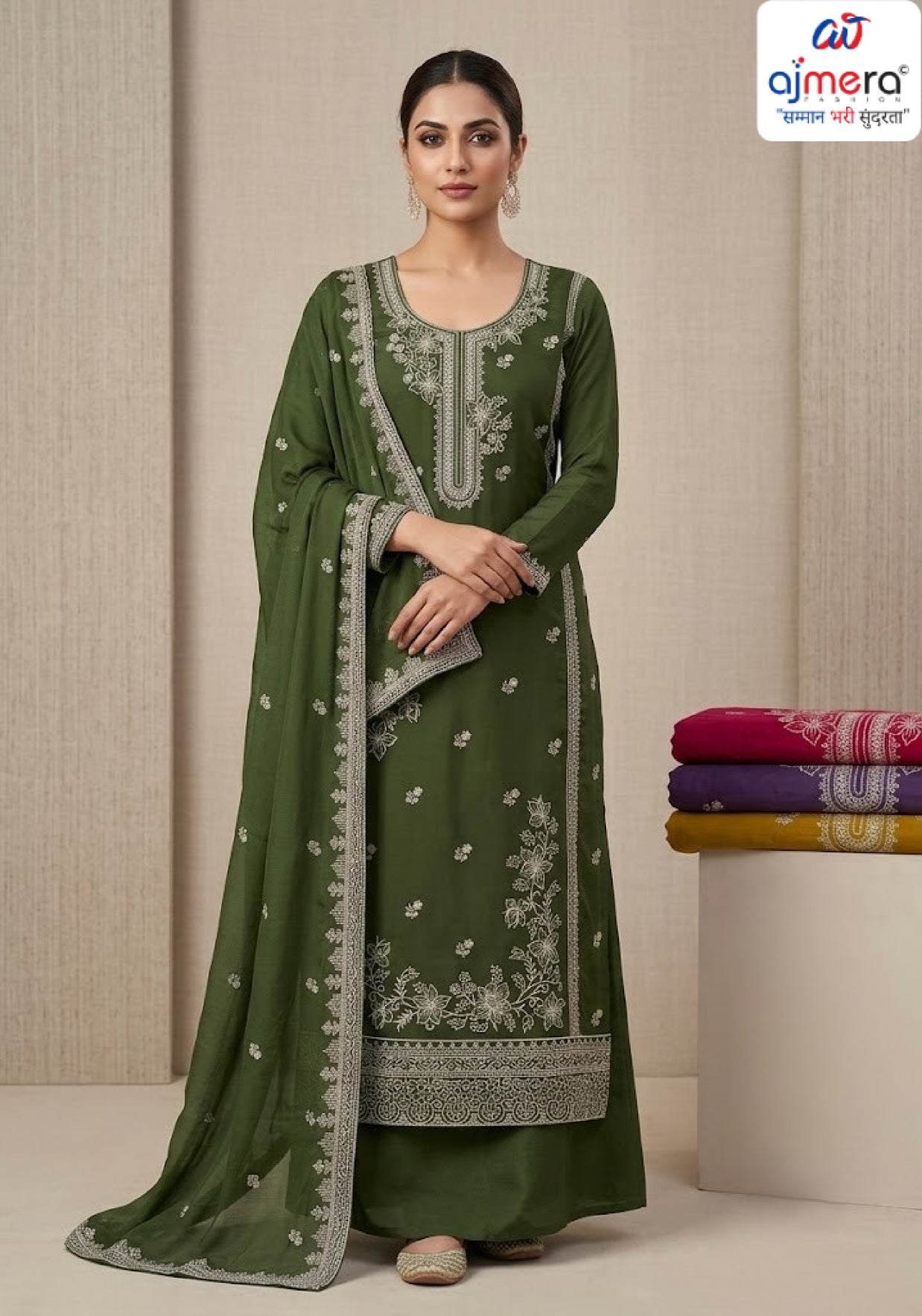 Premium Roman Silk Unstitched Suit Wholesale Collection | VAA-HILTON