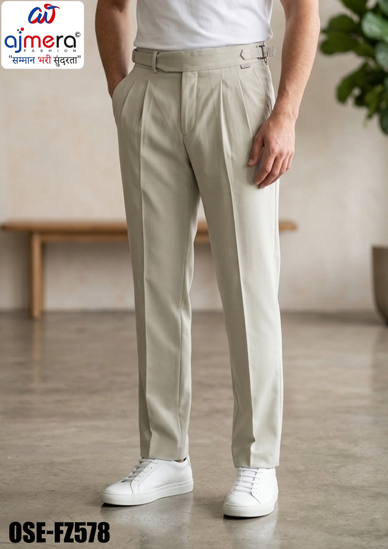 Premium Men's Formal Pant for Office & Business Wear | OSE-FZ578