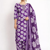 Premium Cotton Unstitched Suit Set | KRN-LADLEE