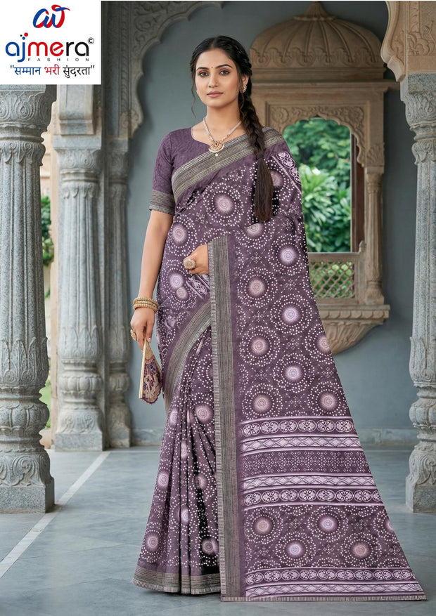 Contemporary Printed Saree with Blouse Piece for Premium Wear | GLC-SURYAMUKHI