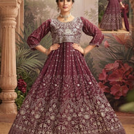 Designer Georgette Gown for Women | KTX-4558-XL