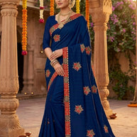 Lycra Dyed Matching Saree with Blouse Piece for Premium Ethnic and Traditional Wear | SRS-MASTI TIME