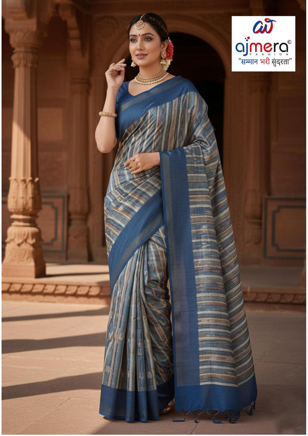 Designer Jacquard Silk Saree without Blouse for Traditional Occasions | MTE-DIGITAL-1