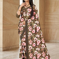 Contemporary Printed Saree with Blouse Piece for Premium Wear | GLC-VENUS