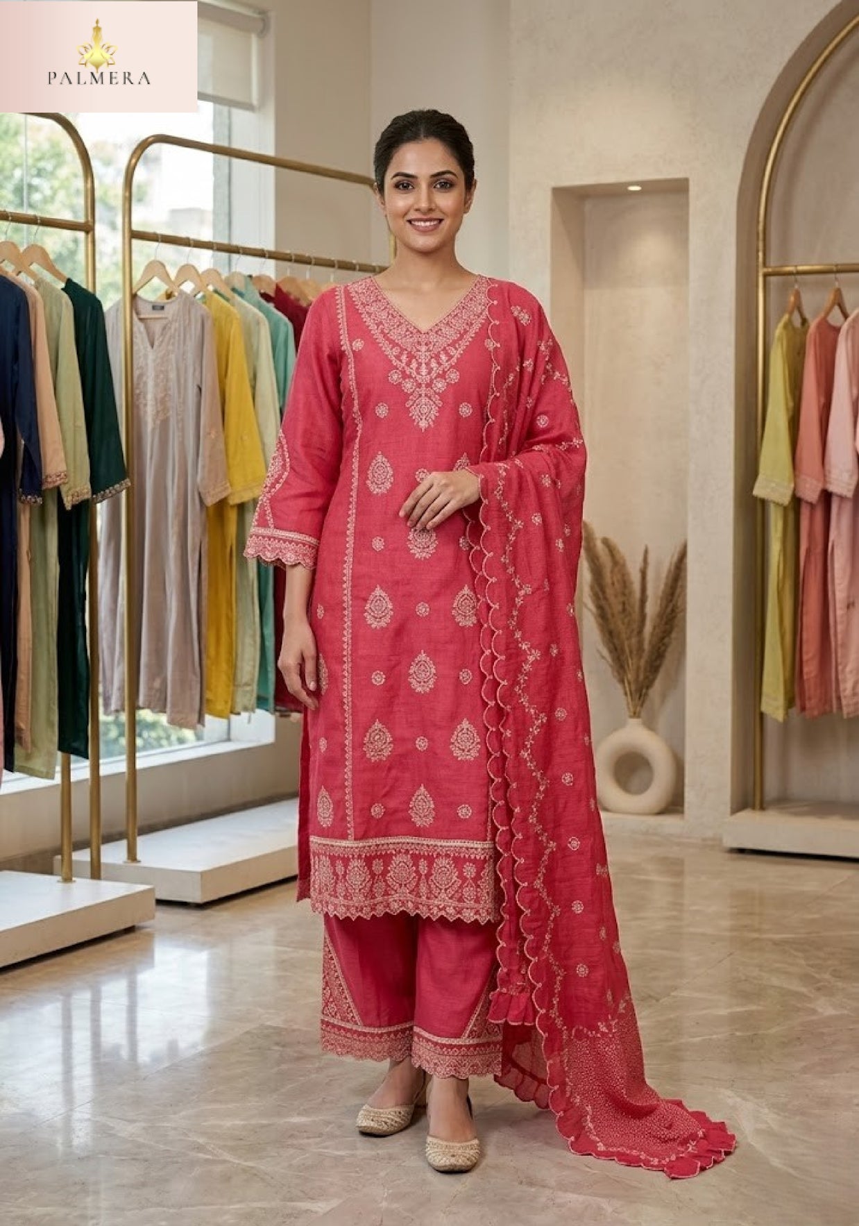 Designer Heritage Kurti Set for Women | MIK-335A