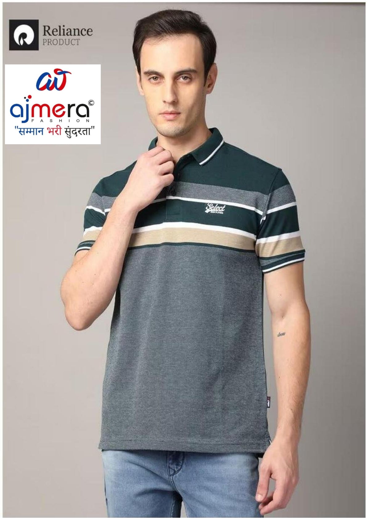 Mens T-Shirt Supplier India | JPSTSPOVVH049