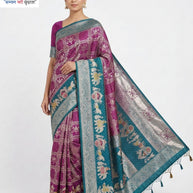 Fashionable Jacquard Silk Saree with Blouse Piece for Special Events | HLO-RAJSHREE-3