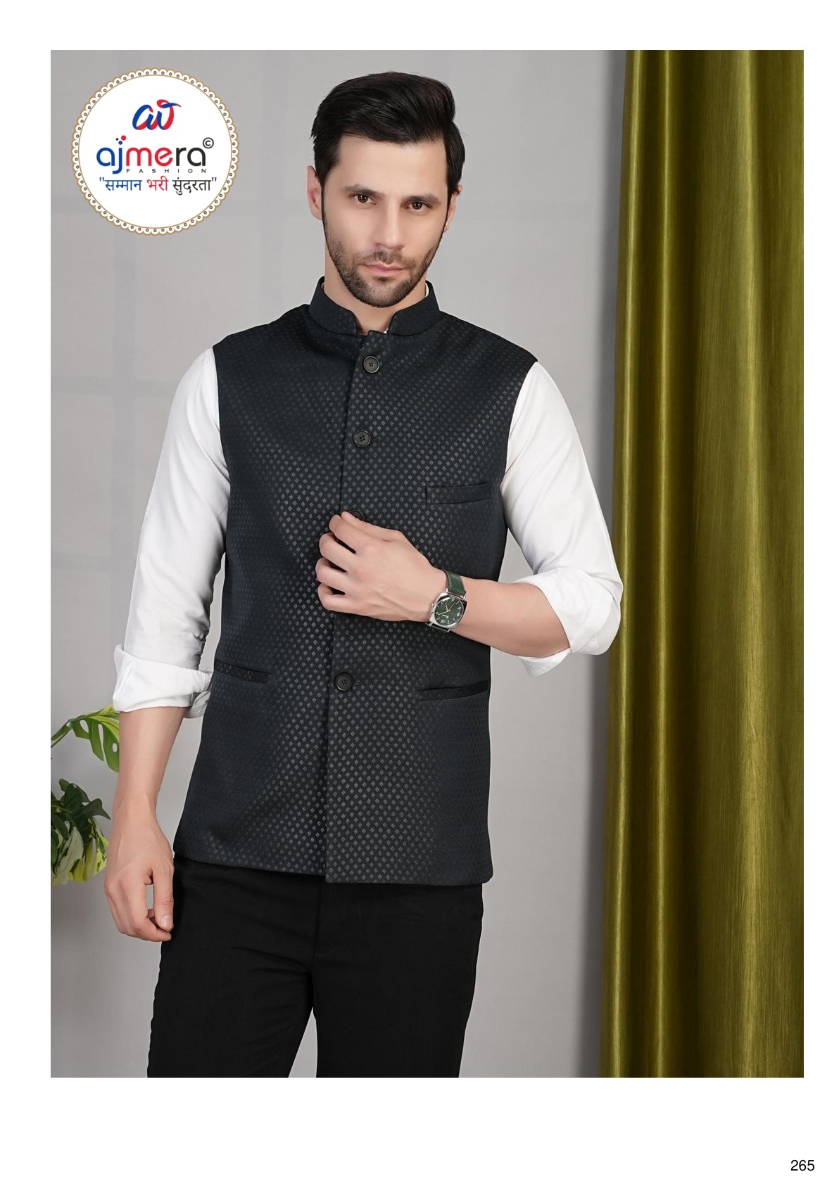Designer Men's Waist Coat for Men | SNA-MWC12082