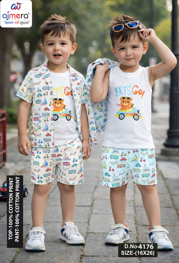 Wholesale Boys T-Shirt & Shorts Set | TBA-4176-1