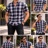 Mens Shirt Bulk Supplier India for Retailers | MRS-LYCRA PRINT HS