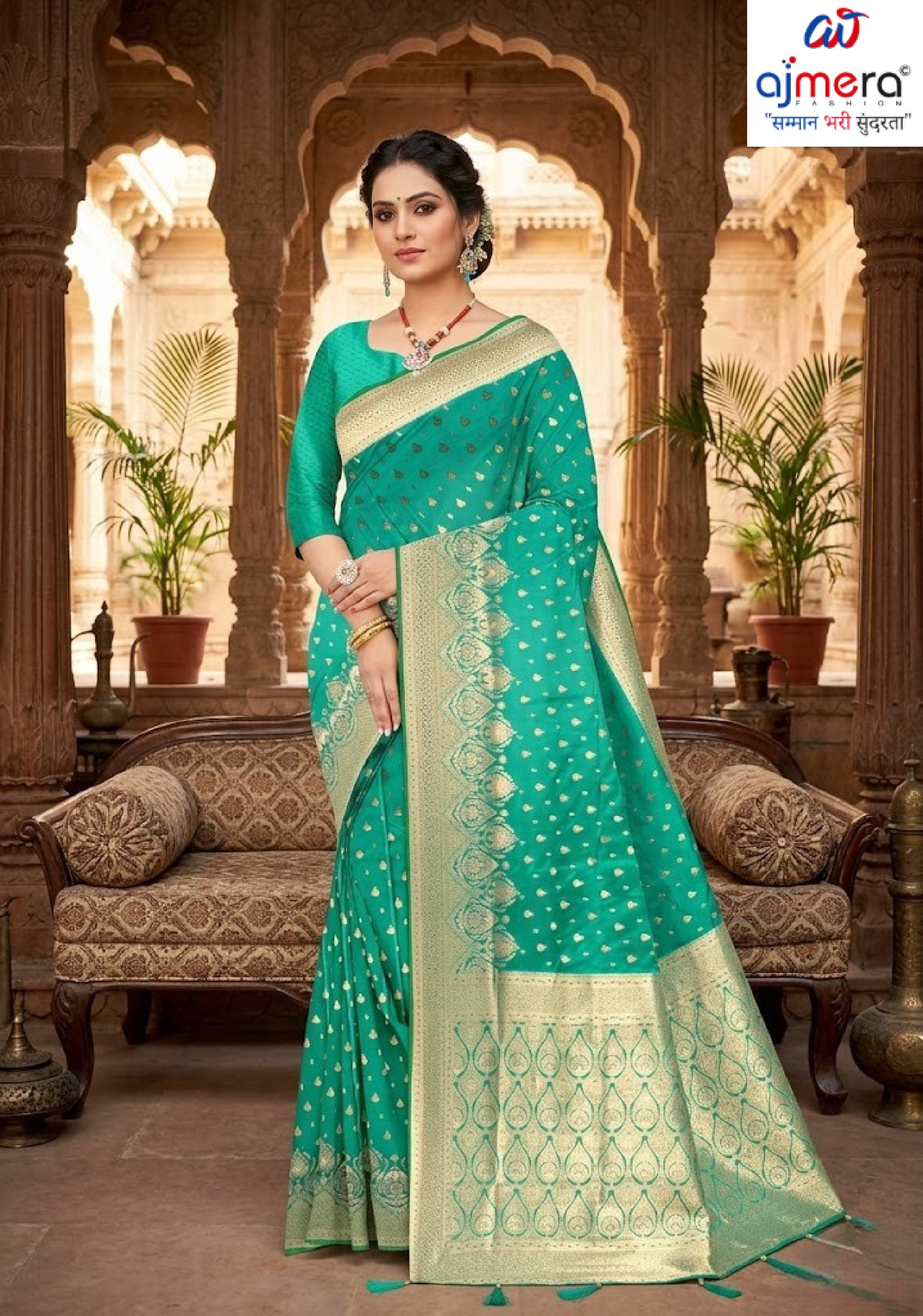 Exclusive Jacquard Silk Saree with Blouse Piece for Premium Cultural Wear | VML-KANCHAN