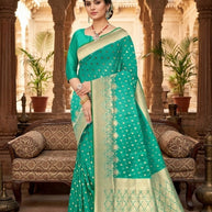 Exclusive Jacquard Silk Saree with Blouse Piece for Premium Cultural Wear | VML-KANCHAN