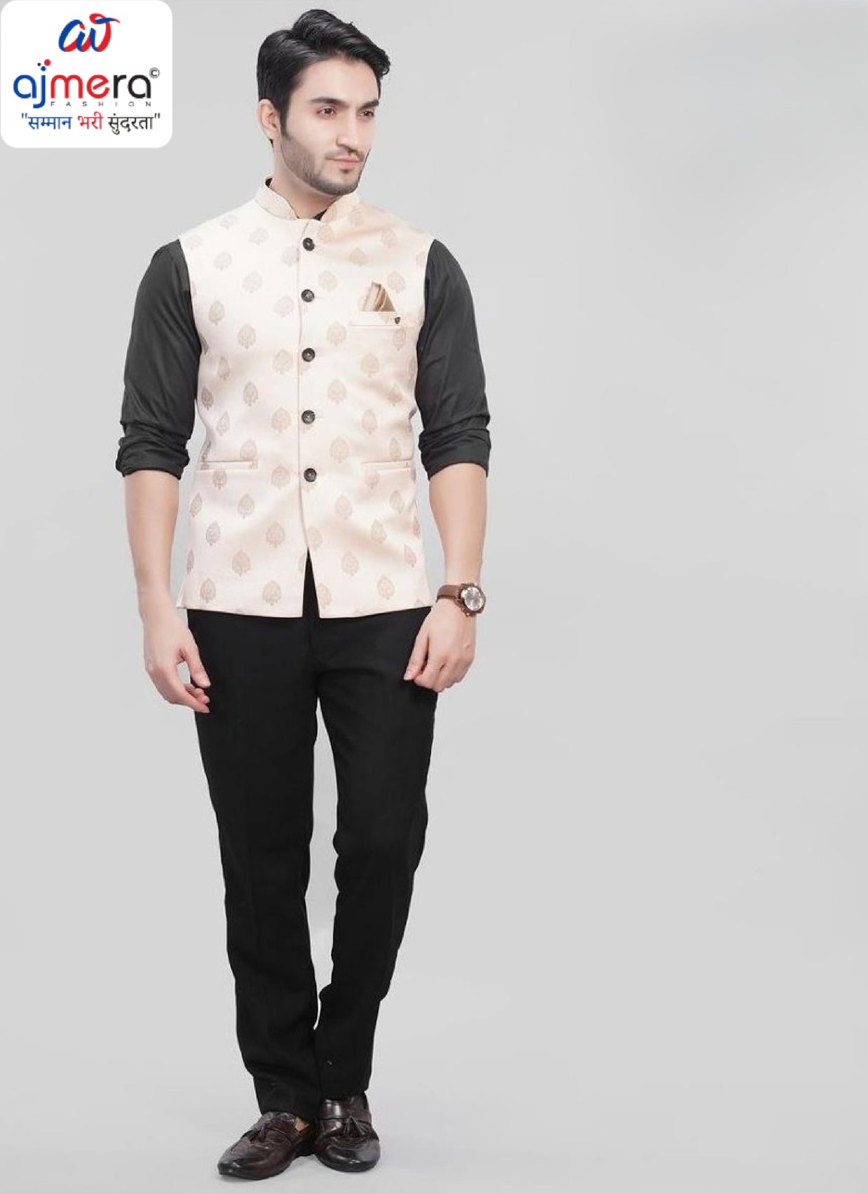 Designer Men's Waist Coat for Men | SNA-MWC11822