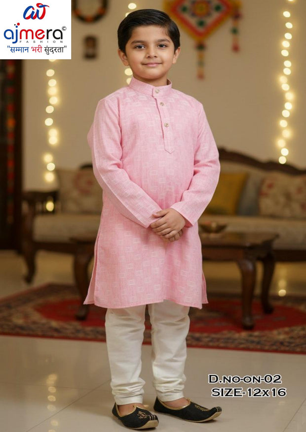 Wholesale Boys Cotton Kurta Pajama Set | JDW-ON02-12X16