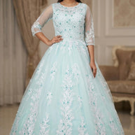 Designer Net Gown for Women | KTX-75101