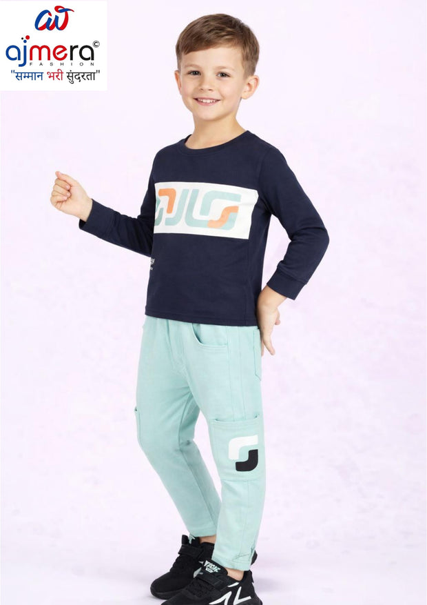 Wholesale Boys Cotton T-Shirt & Pant Set | TBA-FS3632-1