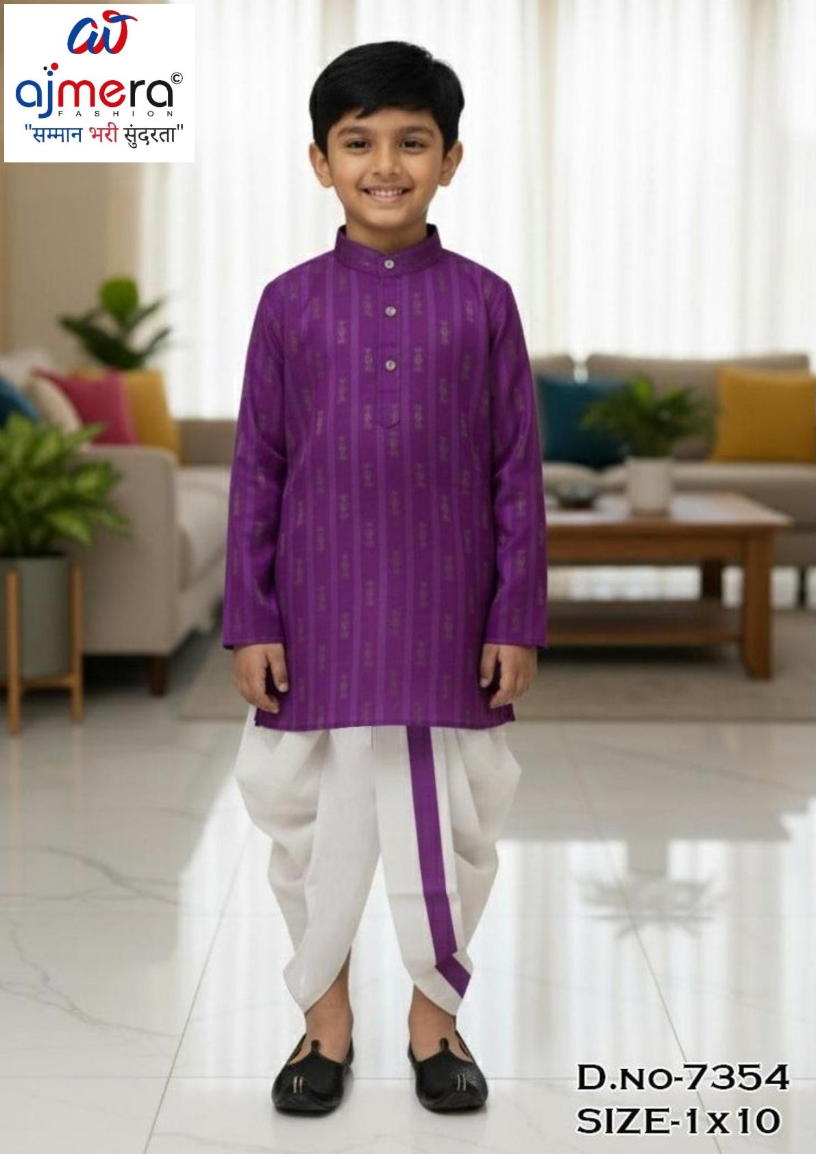 Designer Boys Kurta Dhoti Wholesale Set | JDW-7354