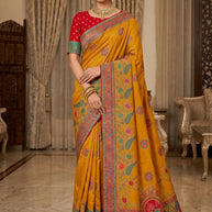 Artistic Texture Jacquard Silk Saree With Blouse Piece | STZ-JIYA