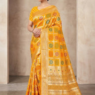 Rich Jacquard Silk Saree with Blouse Piece for Sophisticated Ethnic Style | TUL-PREM PAKHI SILK VOL-02