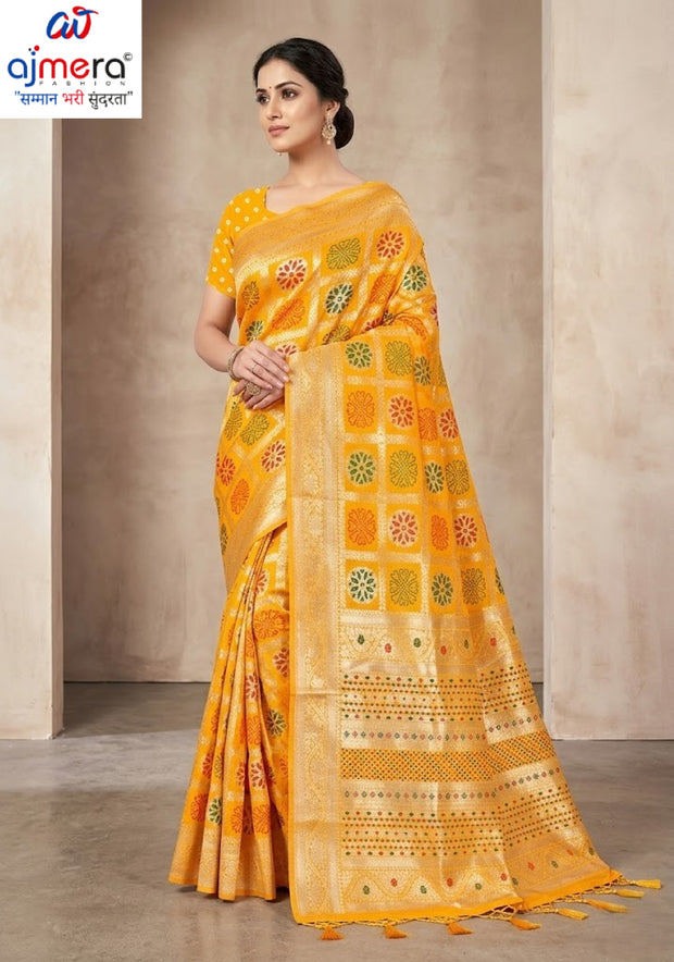 Rich Jacquard Silk Saree with Blouse Piece for Sophisticated Ethnic Style | TUL-PREM PAKHI SILK VOL-02