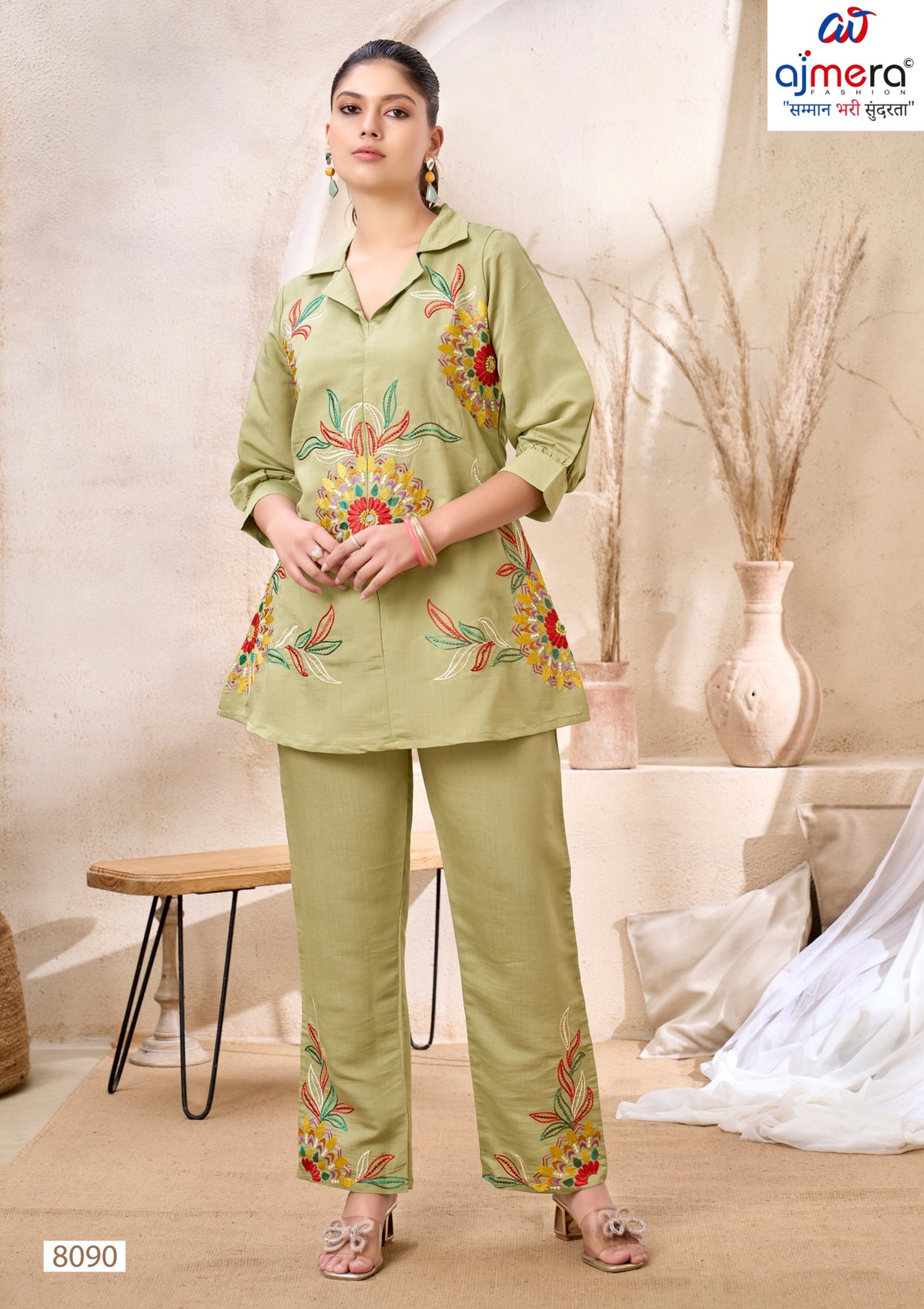 Designer Elegant Kurti Set for Women | VRA-8090