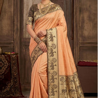 Luxury Jacquard Silk Saree with Blouse Piece for Wedding & Party Wear | DS-GARDEN SILK