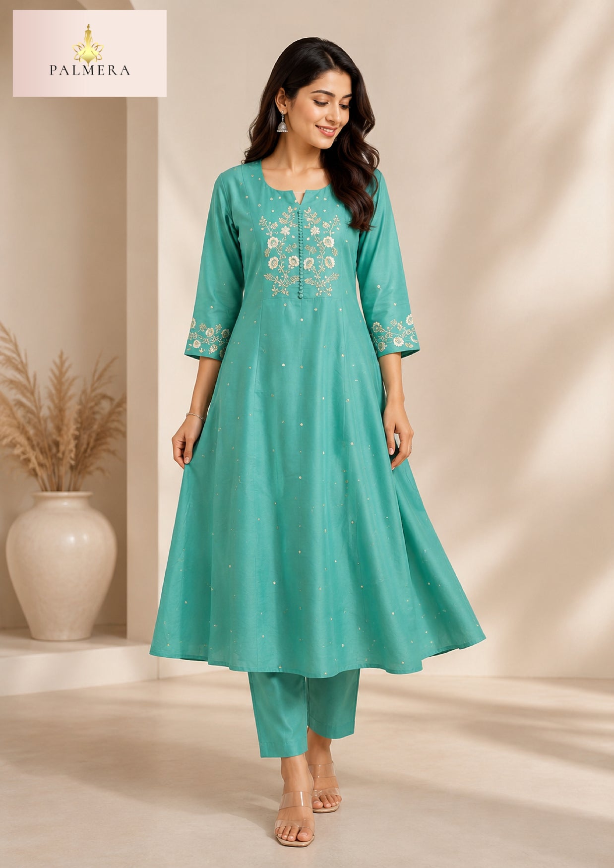Elegant Designer Palmera Kurti Set for Women | MIK-344C