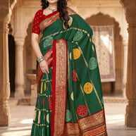 Premium Printed Saree with Matching Blouse Piece for Ethnic Elegance  | VER-BANJARAN-43342
