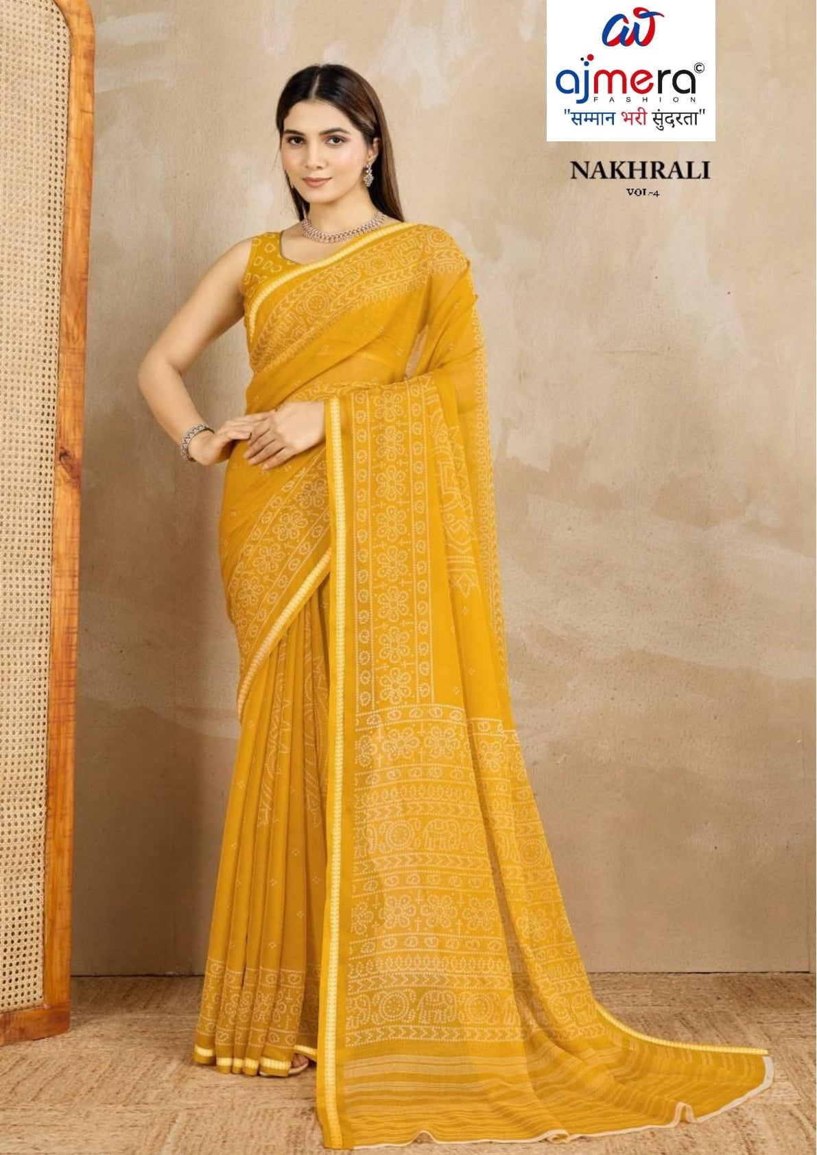 Premium Printed Saree with Matching Blouse Piece for Ethnic Elegance  | RMF-NAKHRALI VOL-4