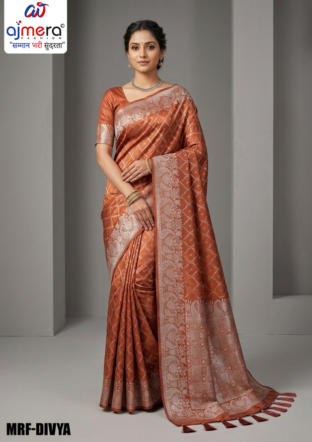 Traditional Elegance Jacquard Silk Saree With Blouse Piece | MRF-DIVYA
