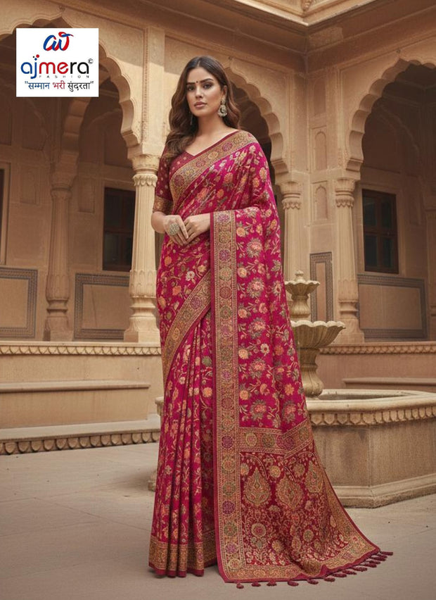 Premium Printed Saree with Matching Blouse Piece for Ethnic Elegance  | VDT-PEARL-3