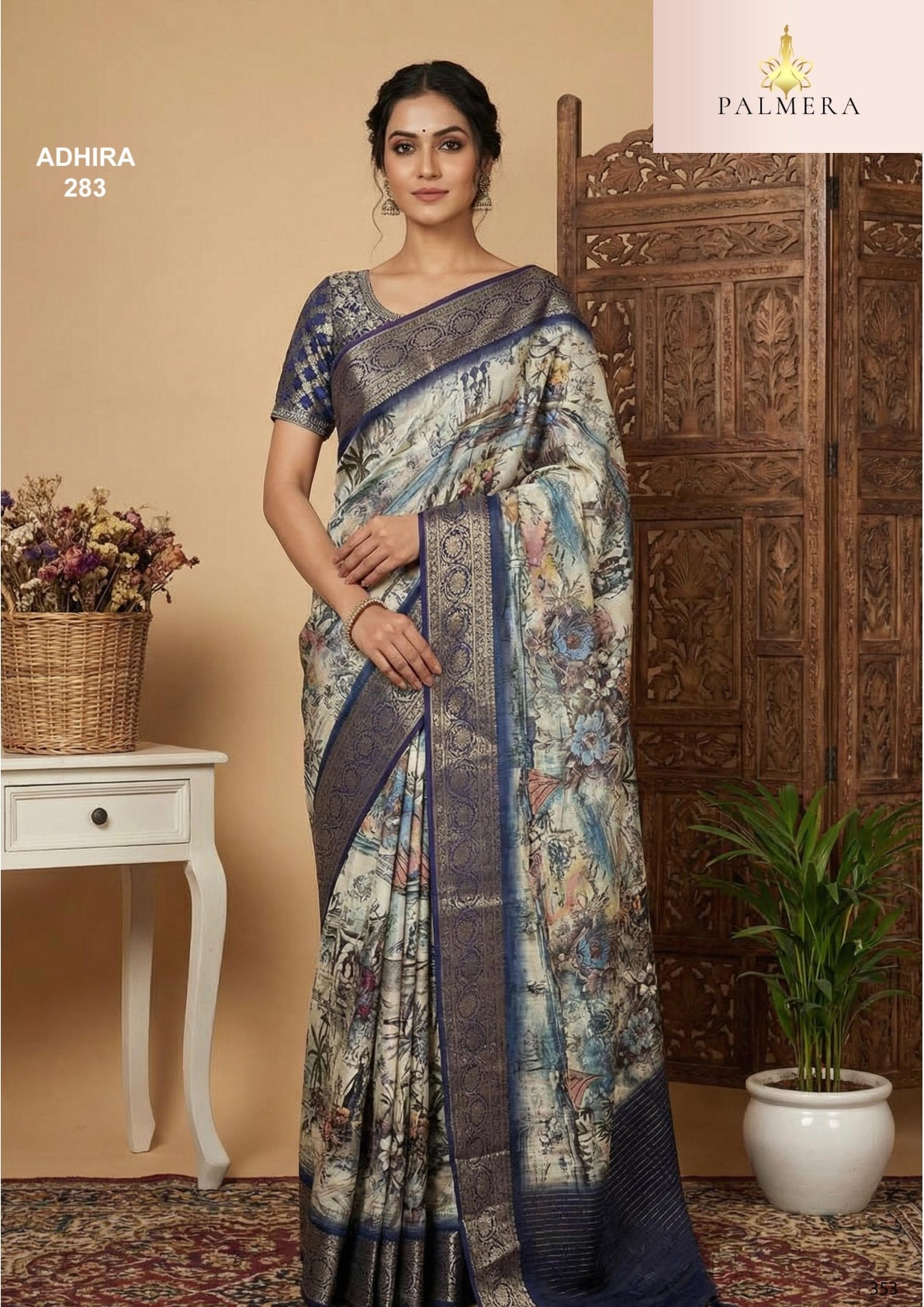 Adhira Viscose Saree with Blouse for Premium Ethnic and Wedding Wear | ALL-ADHIRA-283