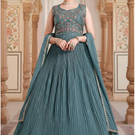 Designer Georgette Gown for Women | PNC-3565