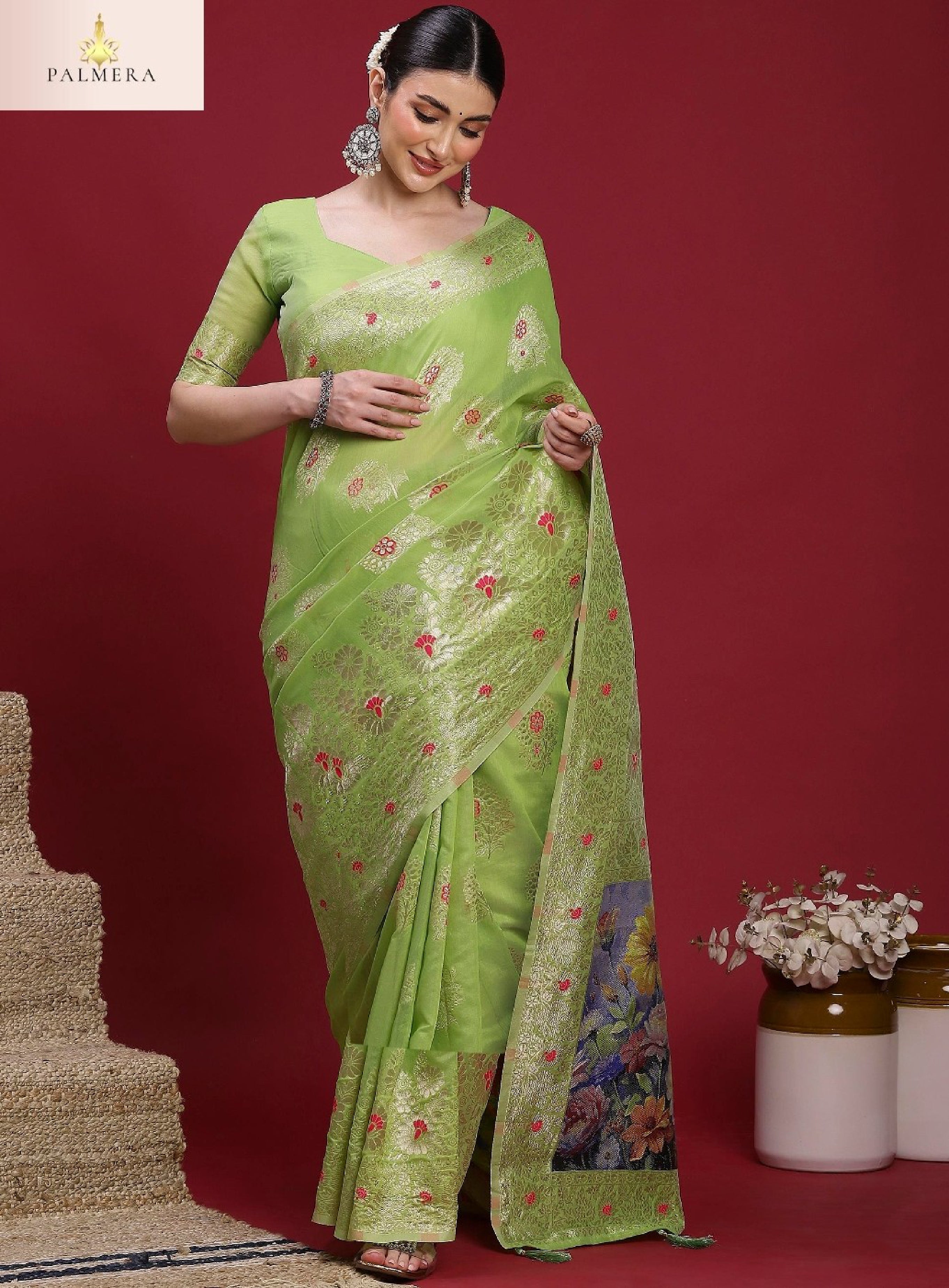 Palmera Saree Wholesaler and Palmera Saree Supplier | ALL-VANAYA-06