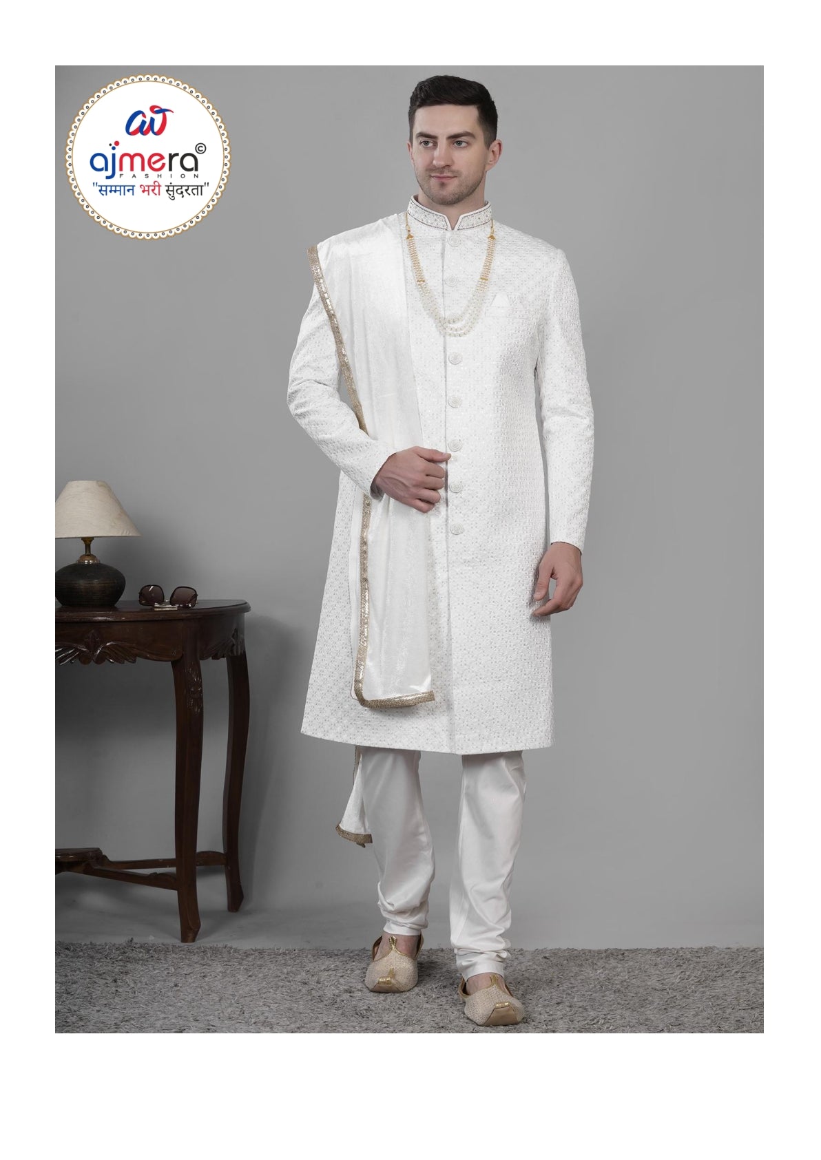 Mens Sherwani Wholesaler for Retailers | SNA-MSW11198