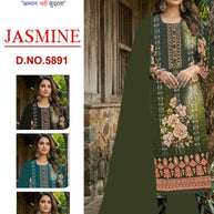 Premium Cotton Unstitched Suit Set | RAI-JASMINE-5891