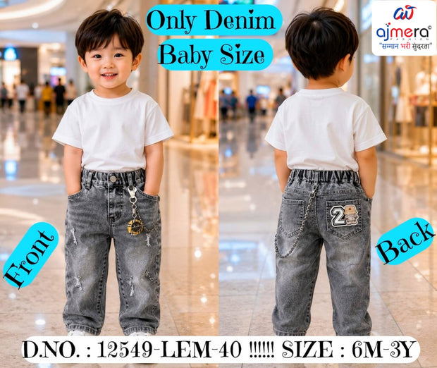 Kids Jeans Wholesale in India | SYA-12549-LEM40