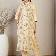 Designer Premium Ethnic Kurti Set for Women | INDO-KS0BE11138