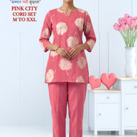 Designer Pink City Co-Ord Set for Women | KKN-PINK CITY